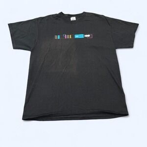 HBO Outright Graphic T-Shirt Mens Large Black Delta Magnum Weight Cotton Tee